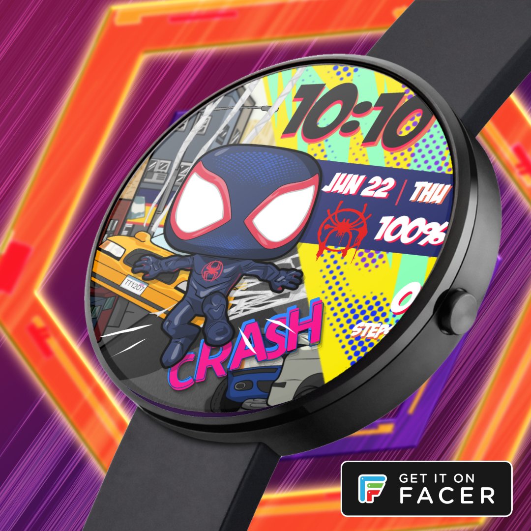 'Hey, I'm Miles Morales. I'm just like you... well, except for the whole spider thing.' 🕷️🕸️😎

Sync the new Miles Morales - ATSV watch face today.
Watch face link
facer.io/watchface/vtHQ…

#MilesMorales #Funko #wathcfaces #vectorart #SpiderManAcrossTheSpiderVerse #Spiderman