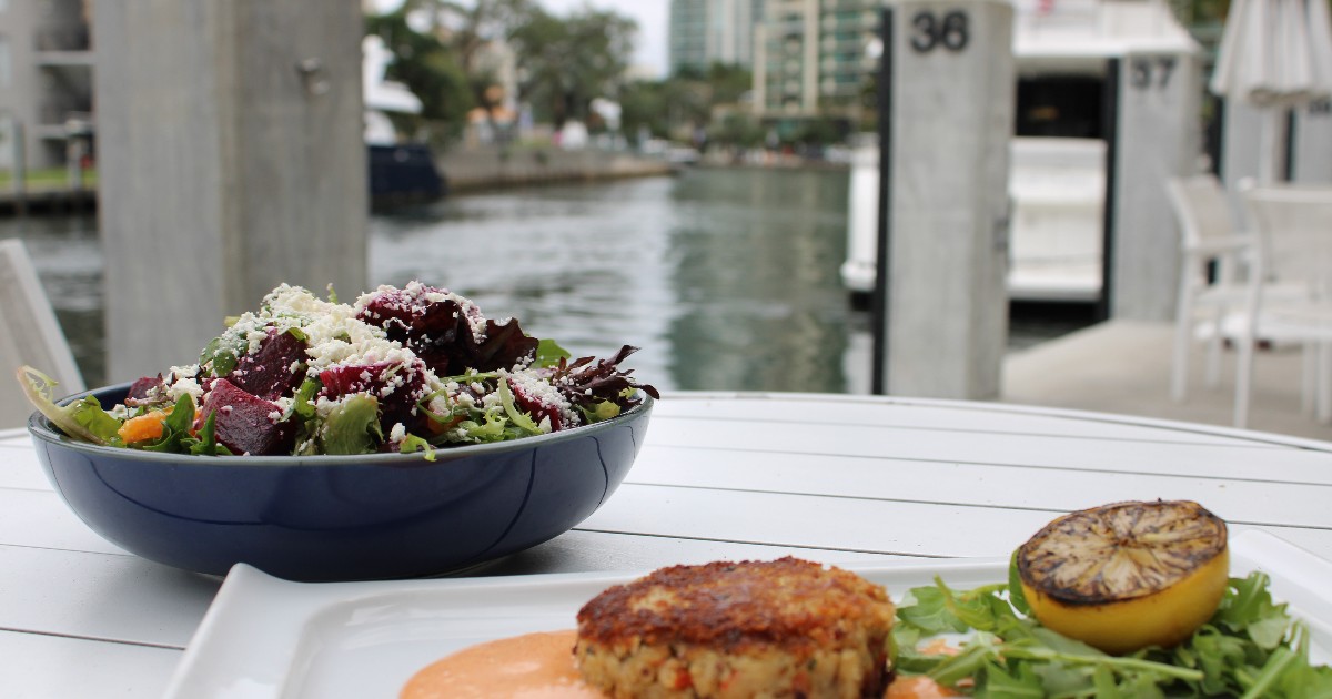 Delightful dishes and fantastic views. You never know what you'll see on the water by the Boathouse. Swing on by this weekend! #Boathouse #RiversideHotel #LasOlas