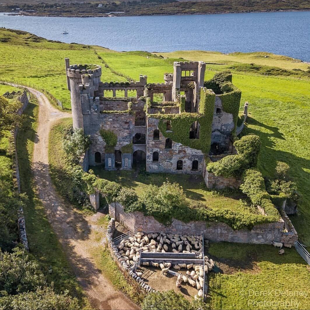 Clifden Castle. Built in 1818 as a Manorhouse by John D'Arcy. County Galway. Ireland. NMP.