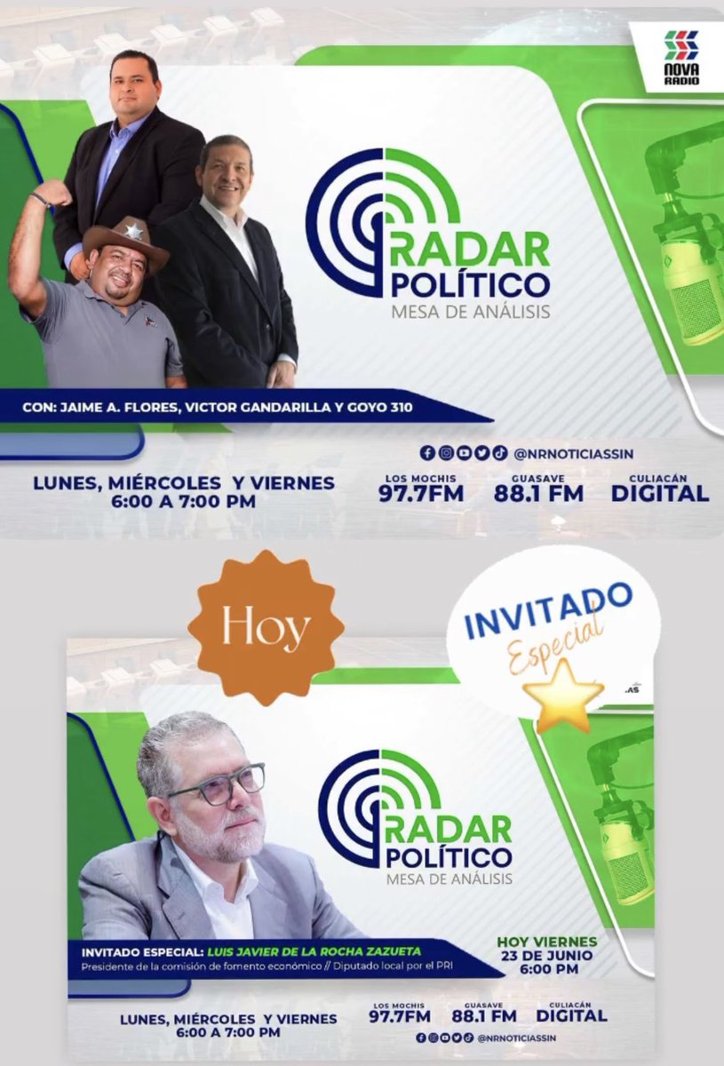 goyo310's tweet photo. Hoy nos acompaña en #RadarPolitico el polémico diputado @luisdelarocha_ https://t.co/Y2er4XQA2G