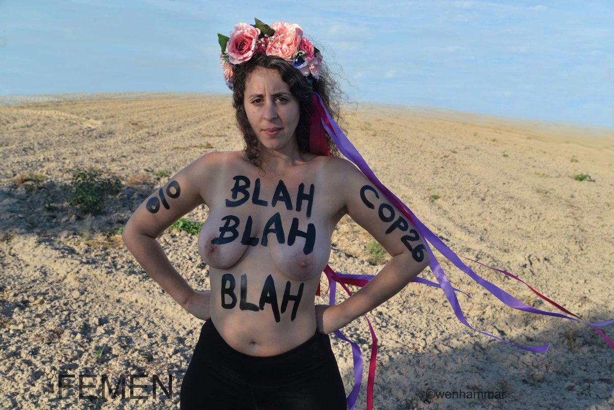 Don’t talk: Act.

Then #COP26, 
Now
#ParisSummit 

#newfinancingpact
#endfossilfinance
#climatejustice
#makepolluterspay
#plasticfreefuture
#fridaysforfuture
#endfossilfuels
#endecocide
#newglobalfinancingpact
#COP28

#FEMEN 

📷: Wenhammar