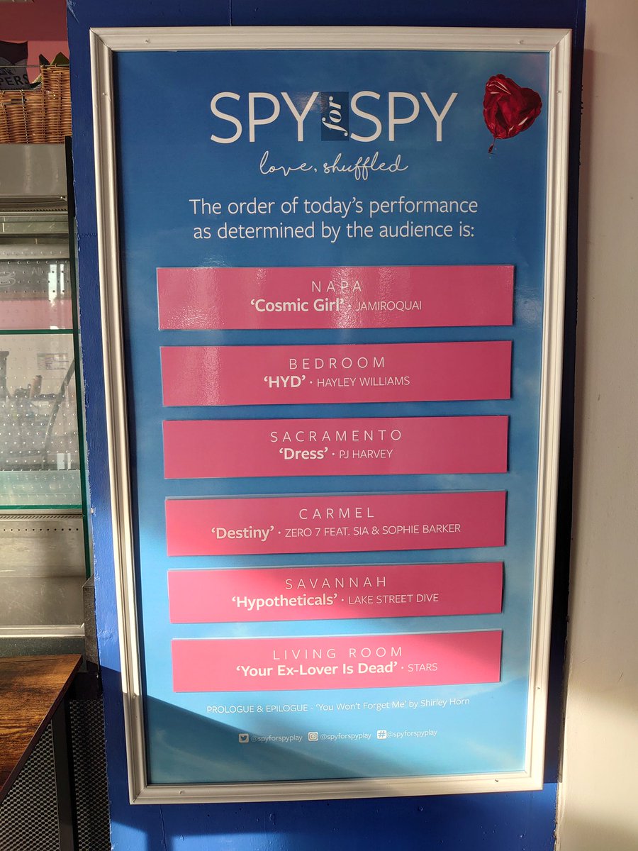 Gem (@gemified) on Twitter photo Second viewing - second shuffle, my heart broke and felt joy in equal measure. Do not miss the opportunity to see <a href="/SpyForSpyPlay/">Spy For Spy</a> at <a href="/RiversideLondon/">Riverside Studios</a>. <a href="/misslenn/">Amy Lennox</a> and <a href="/oliveisgrayy/">GRAECYN // OLIVE</a> tell this story - in whatever order, so beautifully. Book now!
riversidestudios.co.uk/see-and-do/spy… Second viewing - second shuffle, my heart broke and felt joy in equal measure. Do not miss the opportunity to see <a href="/SpyForSpyPlay/">Spy For Spy</a> at <a href="/RiversideLondon/">Riverside Studios</a>. <a href="/misslenn/">Amy Lennox</a> and <a href="/oliveisgrayy/">GRAECYN // OLIVE</a> tell this story - in whatever order, so beautifully. Book now!
riversidestudios.co.uk/see-and-do/spy…