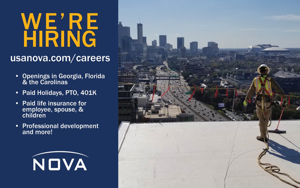 NOVA_Engineer's tweet photo. We are always on the lookout for great people, at all levels of our organization. Check out our #opportunities and come build your #career with us!
https://t.co/7PUAwD3hcf
#buildingoffical #construction #constructionmaterialstesting #geotechnicalengineering #inspections #roofing https://t.co/qCo9z9ua9K