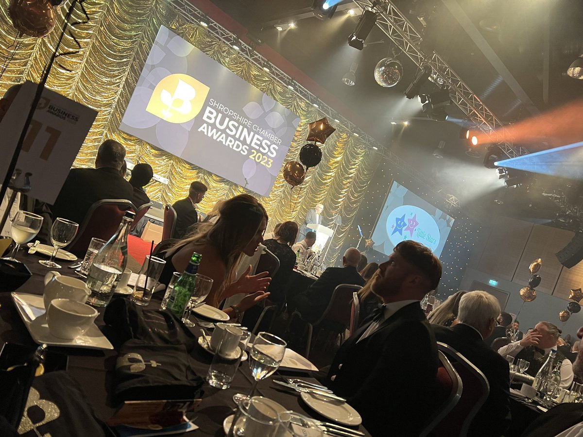 PaulMcGillivray's tweet image. Fun, style, great conversations and a celebration of the region’s best talent at the Shropshire Chamber Business Awards. Thanks to Shropshire Council for the invitation! #scba2023