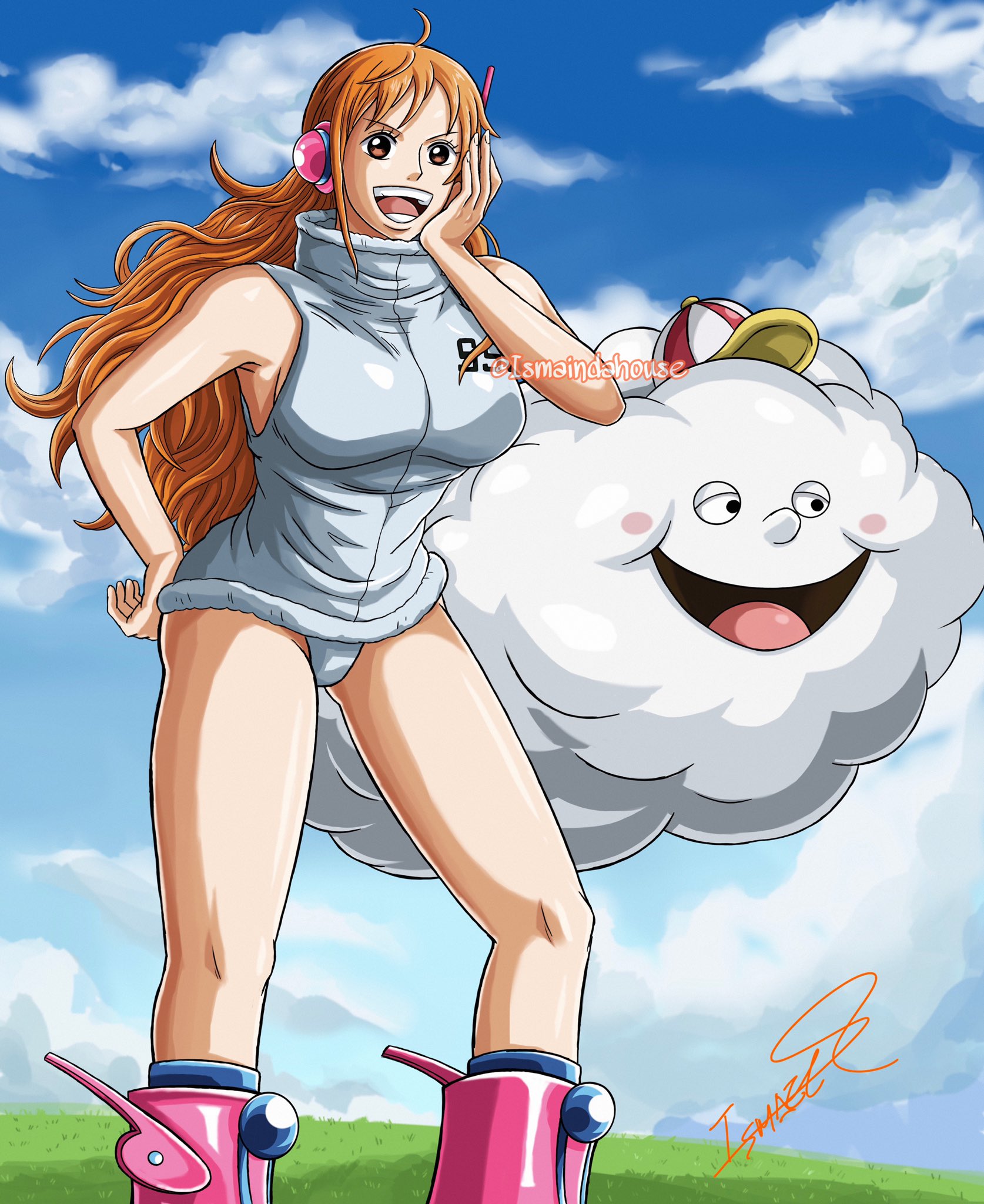 One Piece - Egghead Arc Nami Minecraft Skin