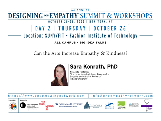 I'm excited to speak at the 6th Annual Designing for Empathy Summit October 25-27, 2023 in New York, organized by <a href="/ElifGokcigdem/">Elif M. Gokcigdem</a>

Join us by registering here: oneempathynetwork.com/empathy-summit…