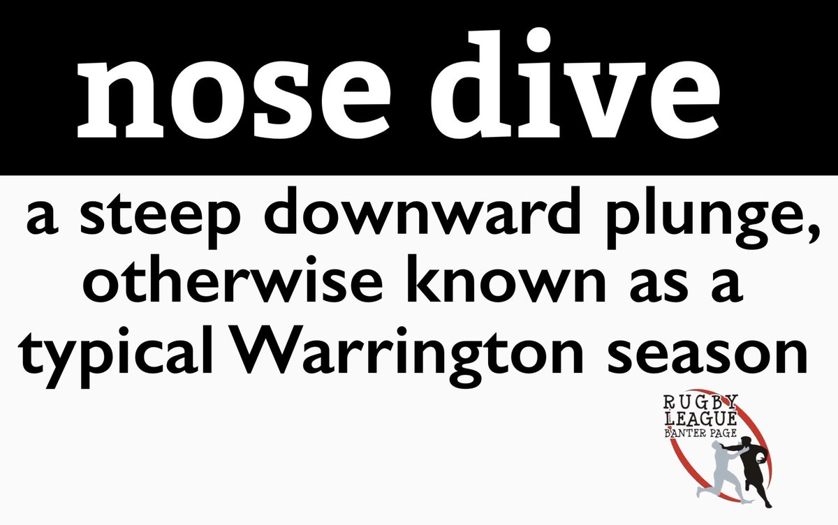 nose dive #SLCasWar #PowellOut #WarringtonWolves #AlwaysTheirYear