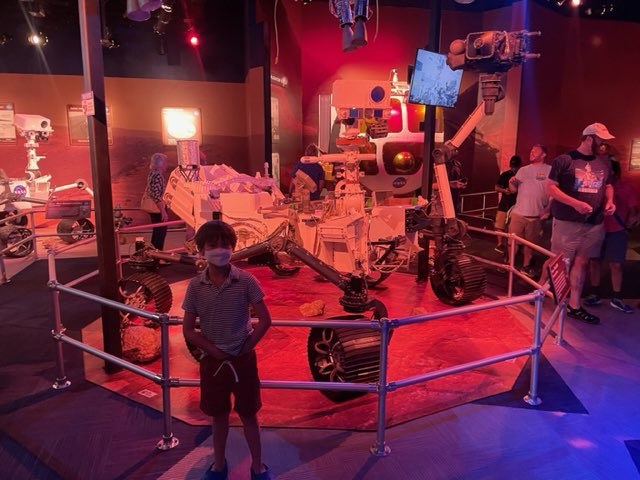 lsullivan's tweet photo. So exciting one of our Barrett families is visiting NASA Kennedy Space Center @ExploreSpaceKSC and saw a live rocket launch! What a gift for this #KWBPride student! #NASAExplorerSchool #APSisAwesome @APSVirginia https://t.co/Nc324oieMf