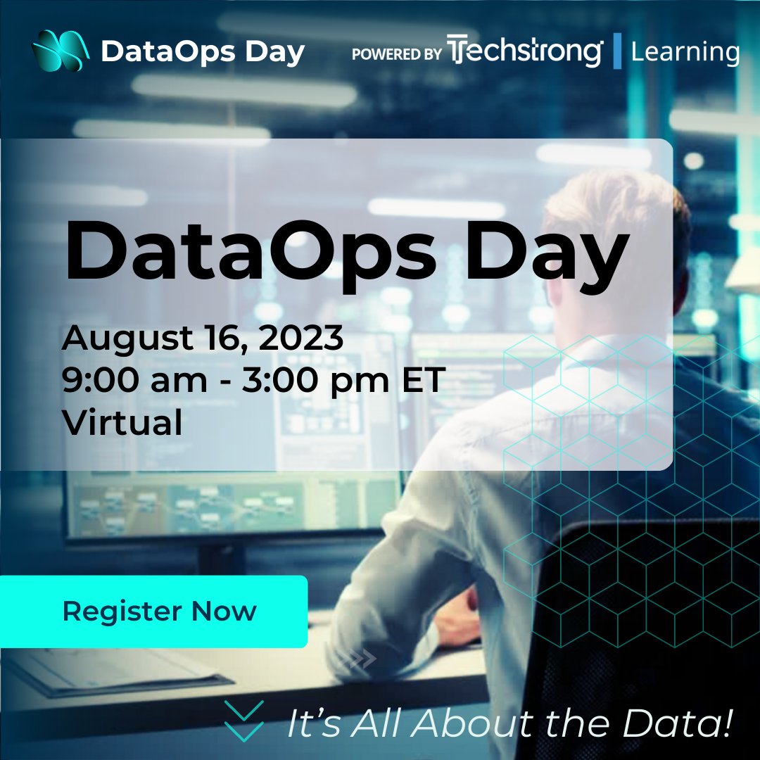 Seeking DataOps insights from industry experts? Register today and join us on August 16 to hear from data and IT leaders who have applied the power of DataOps to accomplish their goals. bit.ly/DataOpsDayTT

#DataOpsDay23 #DataOpsInsights #Insights