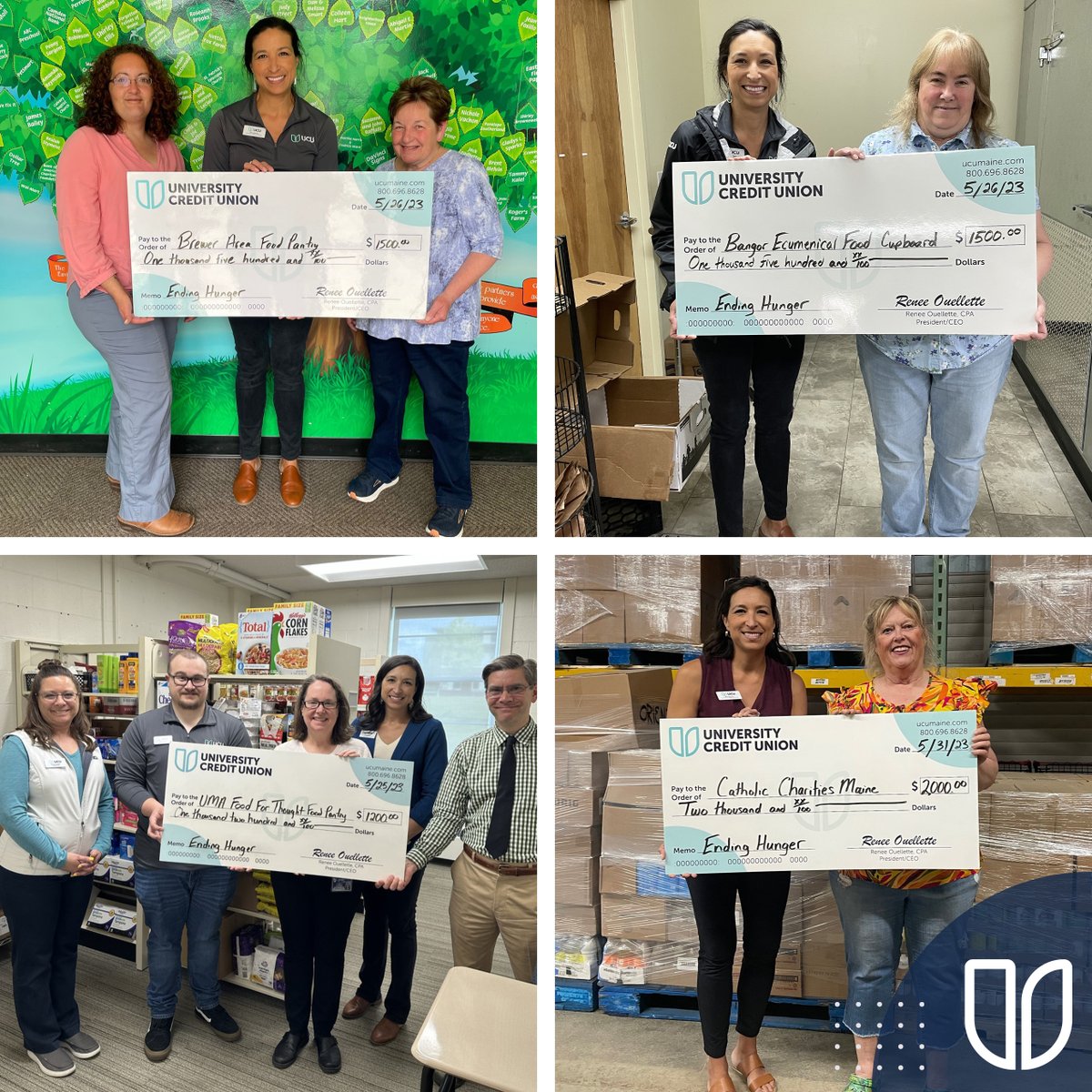 UCU_Maine's tweet photo. We’ve been quite busy lately, traveling all over the state to distribute the funds raised for Ending Hunger in Maine.
Learn more:
https://t.co/qwaYrxANGf
#HereforU #UCUMaine #Maine #MaineCreditUnions https://t.co/zgfoQS3ZmA
