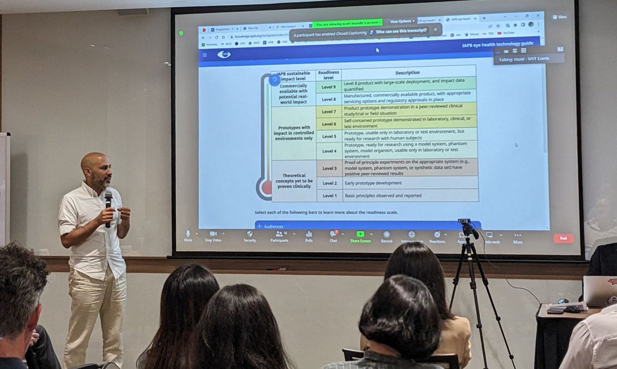 We're excited to participate in @IAPB1 #2030InSight Live meetings in Singapore! Today Shivang Dave spoke about how technology can support sustainable, scalable vision care innovations to expand access to care globally. 

with @Sightsavers @fredhollows