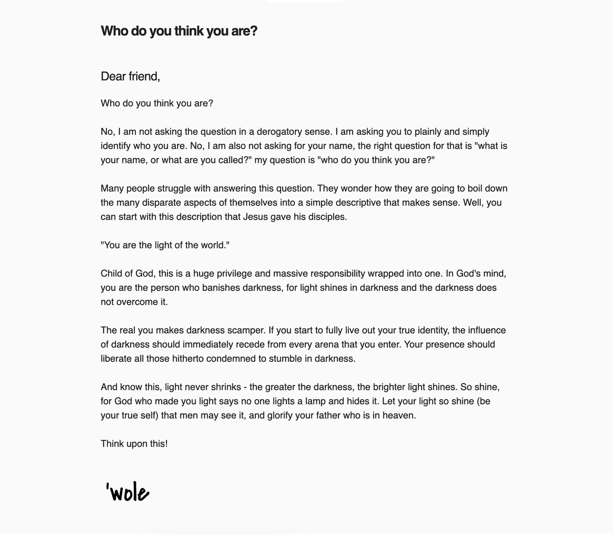 Who do you think you are?
mailchi.mp/7d9daa3a817b/w…