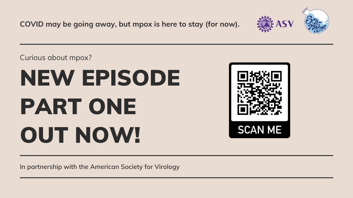 Hello, Baltimore! Our latest episode on mpox (formerly, monkeypox) is out now! In this episode, we interviewed Dr. Chris Beyrer of Duke University to learn more about this pesky virus. Scan the QR code or find us on your favorite streaming platform to listen now!