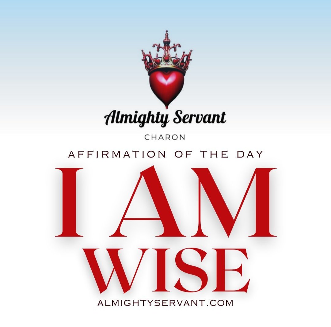 Say it Out Loud 'I Am Wise' Wisdom flows through me like a river, guiding my choices and illuminating my path. I embrace the lessons of the past and the insights of the present. I am wise. 🌊✨❣️
.
.
.
#EmbraceWisdom #GuidedByInsight #PathOfWisdom

Love, Almighty Servant Charon:)