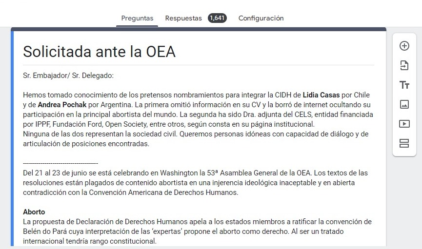 FNxFamilia's tweet photo. 🚨 ¡Exijamos en redes que defiendan #VidaFamiliaLibertades! En estos momentos se estará llevando a cabo la votación de miembros de la @CIDH.
#AbusoDePoderOEA
@AVasquez_Gomez
@MinexGt
@RosaSalgu3
@AmbZulfikarAlly
@lcbochereau
@Gthomas1love
@jbhenry84
@BigQuesada
@AmbAPMarks https://t.co/iEdxDil5Rc
