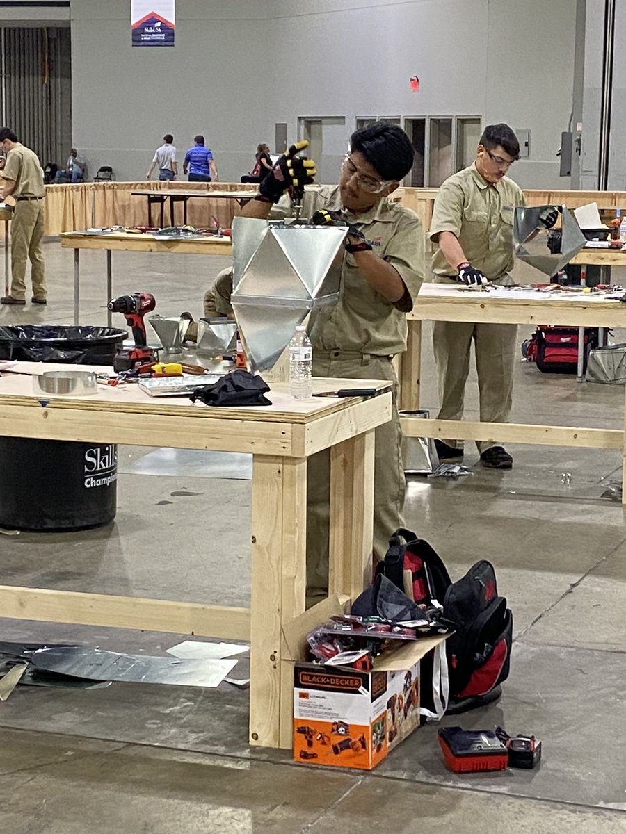 Richard Mateo competed in Sheet Metal this week at the National SkillUSA conference. Good luck, Richie! <a href="/GIPublicSchools/">GIPS</a> <a href="/CPI_GI/">Academy of Technical Sciences</a>