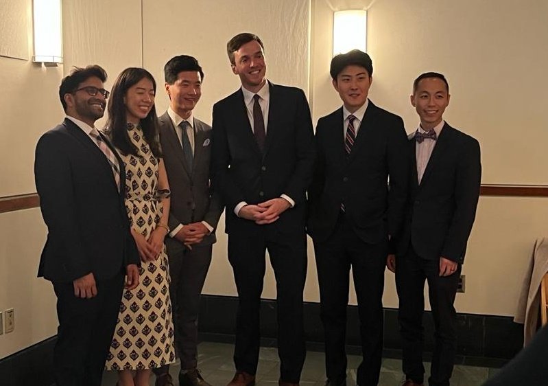 Anurag Saraf, MD (@asarafmd2) on Twitter photo An incredible evening celebrating the best co-resident class I could have asked for. Excited for the next chapter! <a href="/BrighamRadOnc/">Brigham and Women’s Radiation Oncology</a>
@kevinxliu <a href="/DYangMD/">David Yang</a> <a href="/michaelgordonm3/">Mike Milligan, MD MBA</a>
<a href="/morayouknow/">Ⓜ️ora 🩺</a> <a href="/AmyWisdom8/">Amy Wisdom, MD, PhD</a> An incredible evening celebrating the best co-resident class I could have asked for. Excited for the next chapter! <a href="/BrighamRadOnc/">Brigham and Women’s Radiation Oncology</a>
@kevinxliu <a href="/DYangMD/">David Yang</a> <a href="/michaelgordonm3/">Mike Milligan, MD MBA</a>
<a href="/morayouknow/">Ⓜ️ora 🩺</a> <a href="/AmyWisdom8/">Amy Wisdom, MD, PhD</a>