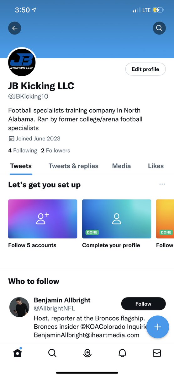 Coachjb_10's tweet photo. Decided to launch my own specialists training company. Be sure to follow us on social media‼️ @jbkicking10 https://t.co/0lG5SoNgyS