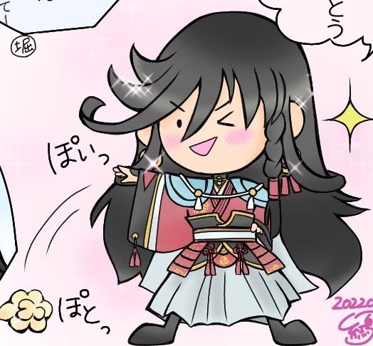 心がほんわかする可愛くて温かいイラストを描かれるるかちゃんからアートトレインチケットをいただきました😉🎶私に回してくださるなんて嬉しい♥️ 最近まともに絵が描けていないので過去絵から切り抜きかねちゃんで🤭💕 振り返る機会をありがとうございます❣️