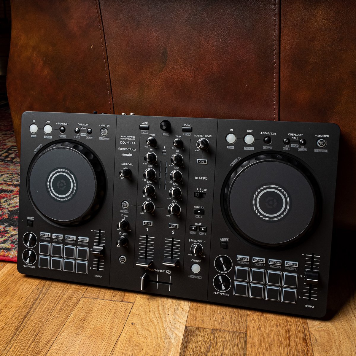 If spinning records is your jam, make the Pioneer DDJ-FLX4 DJ 2-channel controller the centerpiece of your setup—using the DJ software rekordbox, Serato DJ Lite, and djay free when you connect a PC/Mac! Gear up for a summer at CME! bit.ly/3Pv5Xp1 #Pioneer