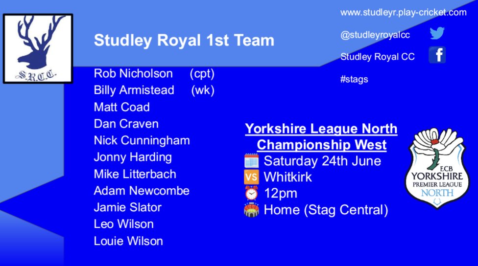 Studley Royal CC tweet media