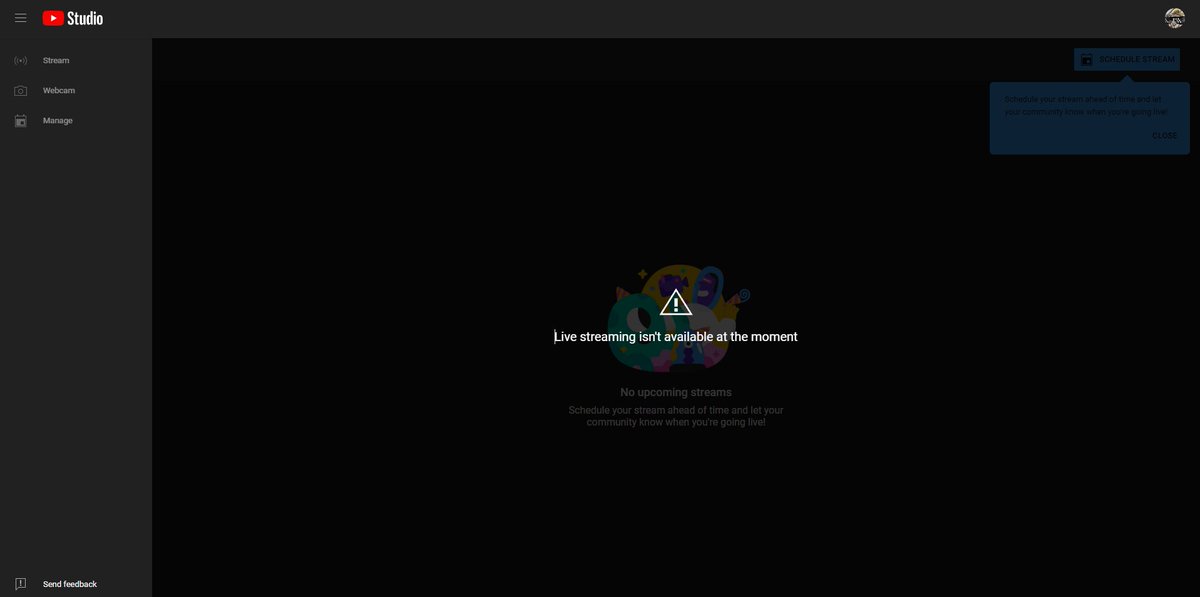 LongLang0's tweet photo. @TeamYouTube My youtube channel is eligible for live streaming, but whenever I try, it will not work. It says "live streaming isn't available at the moment", it's been like this for like 3 years. https://t.co/xgoB2LH3OK