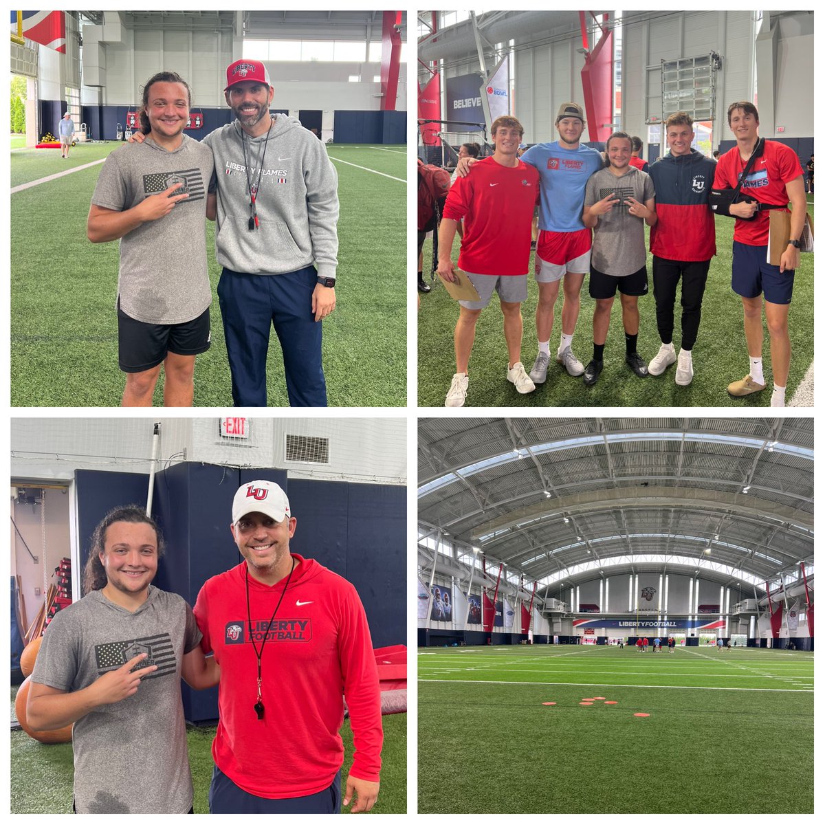 d_boot22's tweet photo. Had an amazing time @LibertyFootball today! Did well in charting on field goal and had a long field goal of 51 yards. Hereβs a 55 yard 4.77 second hang punt from today and the 51 yard FG from the comp.
.
@CoachJCaraway @CoachKyleKrantz @DanOrnerKicking @MattWogan6 @_CoachGreene_ https://t.co/cK9C9DBV66