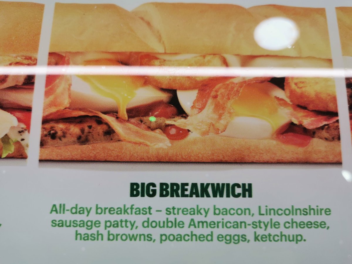 ryan_berridge's tweet photo. @SubwayUK What's all this about? 'ALL-DAY' Breakfast Big Breakwich Sub sounds amazing...but how come you can't serve them after 11:00am? #confused.com https://t.co/4dzzvnOn7r