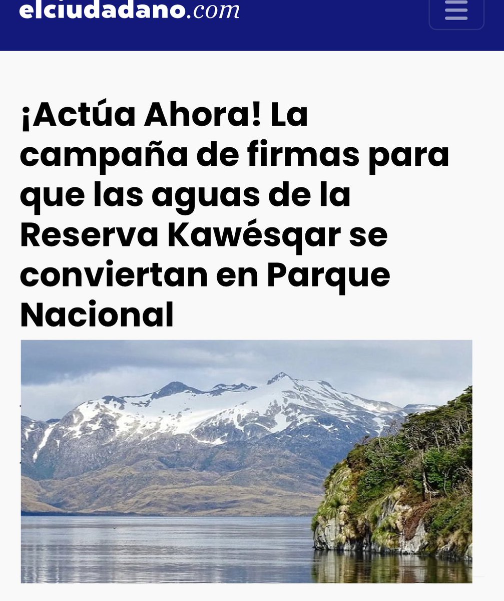 elciudadano.com/medio-ambiente… 

#quetodochile se sume 
👏💪🏻👏

#ActuaAhora el llamado Kawesqar para que sus aguas sean parque nacional sin salmoneras 

@GabrielBoric @max_proano @LeticiaCaro6 @nico_grau @julio_salas @JorgeFlies @JaviMoralesDipu @KarimBianchi @ScacMagallanes…