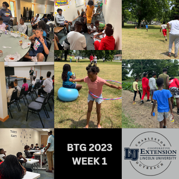 CharlestonLUCE's tweet photo. BTG 2023 is off to a great start! 
In the pictures students are having discussions about the environment, learning everyday math skills, helping with community gardening, enjoying lunch, and listening to the Missouri Dept of Conservation. 
#lucecharleston #education #missouri https://t.co/MFww87w7bR
