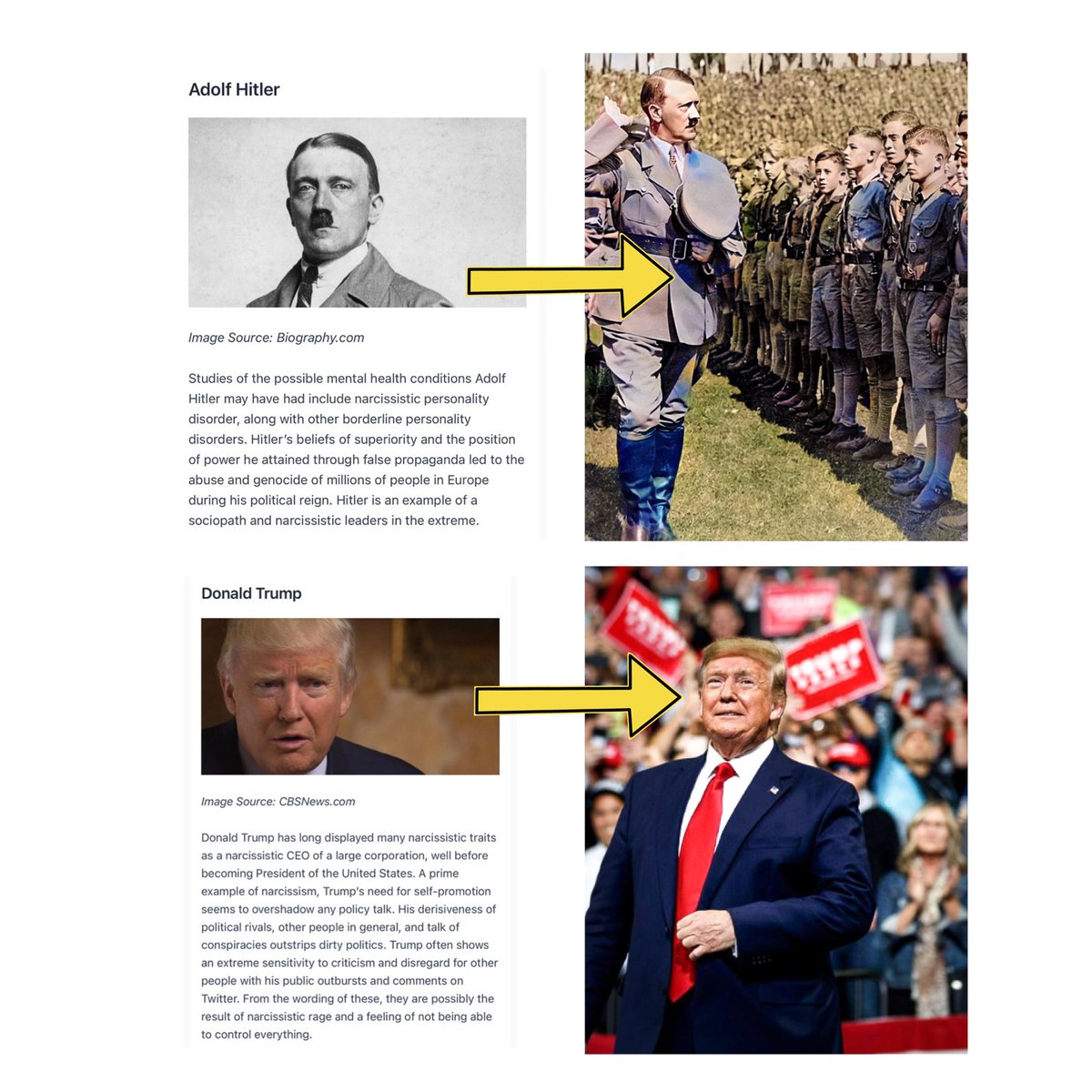 mlm2468's tweet photo. All MAGAs are #Flying_Monkeys. Trump has loved bombed them for the last 6 years, “you’re very special and we love you” and they all believed his manipulative words.
They believe everything he says. They are willing to break laws for him. They continue to spread his false narrative. They accept his propaganda as gospel.
The ones who love a narcissist the most are the ones who know him the least.
