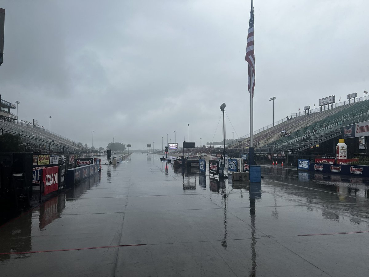 RACING UPDATE: The rain is back. ☔️😕

We’ll keep you posted with any updates. 

@SummitRacing #NorwalkNats