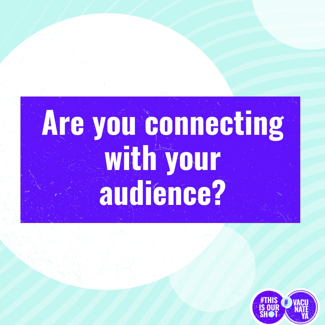 Meeting people where they are is important; it’s the first step to getting your point across. Try jumping on a popular trend or integrating current events to bring your message home—the explore or search functions of social media platforms can help you identify these.