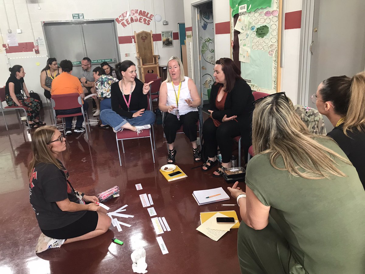 Phoenix enjoyed a fantastic P4C refresher training INSET today thanks to @Lpool_PSHE_P4C 
It was so lovely to hear the animated discussions around the room!