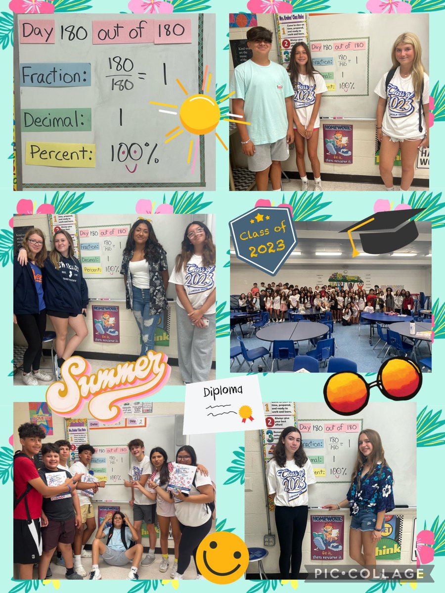 Congrats 🎉 to the 2023 LOMS 8th graders on their graduation!!  We finally made it to day 180 out of 180!  What a fantastic year it was and I wish them all the best in the future!  💯🎓☀️<a href="/LomsPrincipal/">LOMS Principal</a>