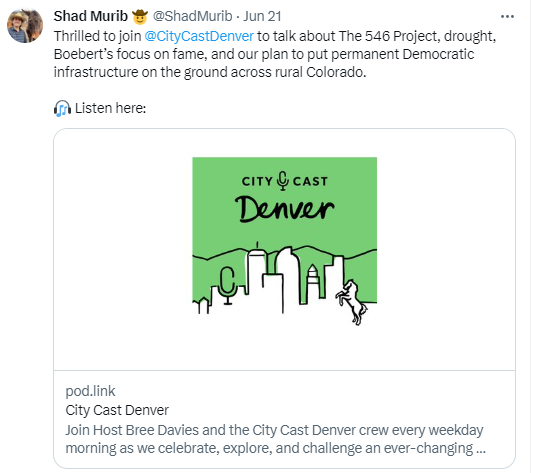 Unfortunately, Chris Bianchi did not get the memo that the drought is a permanent feature of the Democrat climate change grift. We apologize to Gov. Polis @GovofCO for allowing our meteorologist to speak on political issues.

#copolitics #cogov #coleg #9News #HeyNext