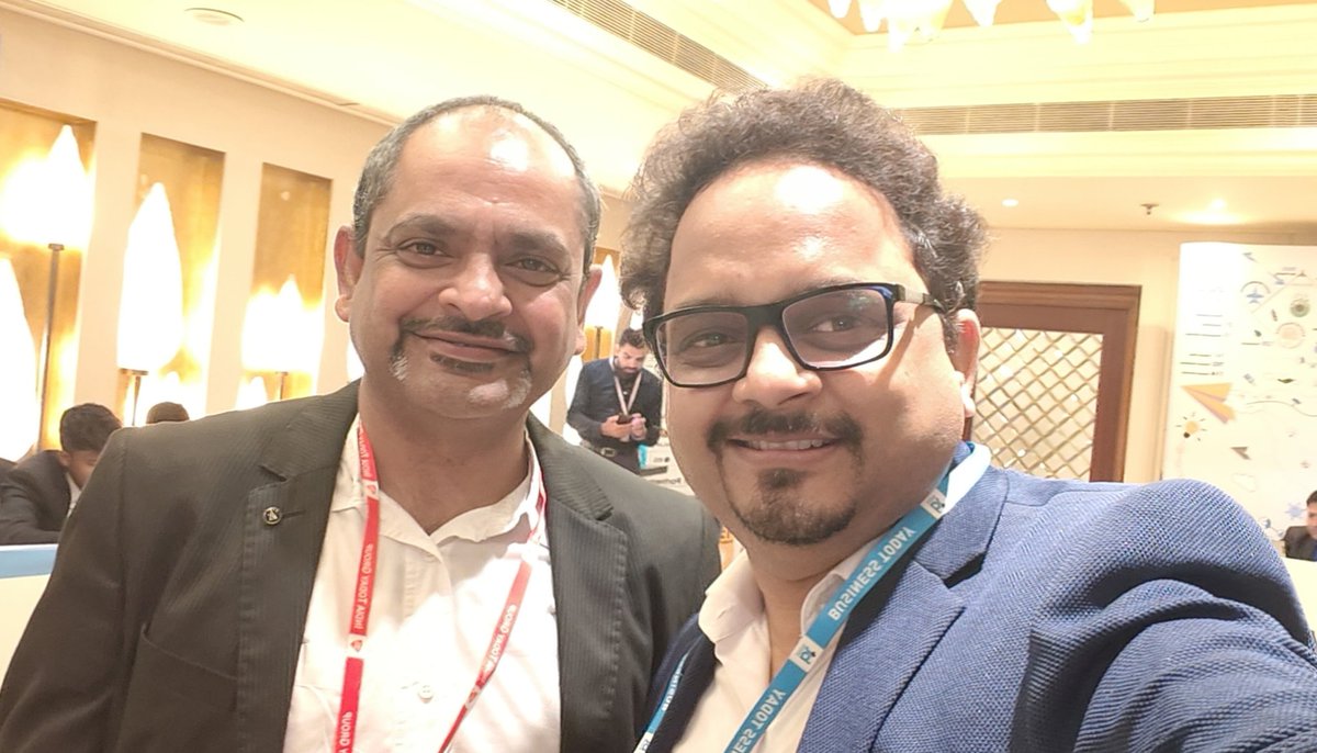twit2abhi's tweet photo. With @alokeshb, Managing Editor, @business_today. Highly admire him for his thoroughness &amp; pragmatic approach towards such extensive exercise.

Bonus, super-charged session by @ashwinsanghi. Liked his way of managing businesses, leadership &amp; lives based on ancient wisdom. https://t.co/gY0Natqbsl