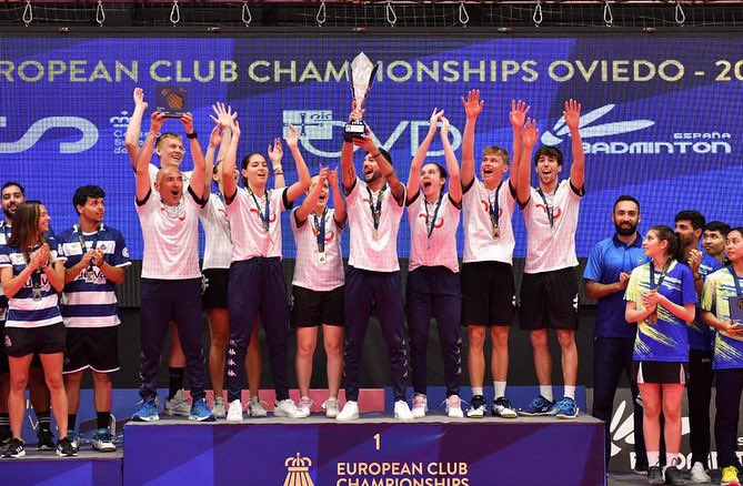 Il MaraBadminton è campione d’Europa. #ECC23 #Badminton #Oviedo @BadmintonESP @EuropeBEC @Cb_Oviedo