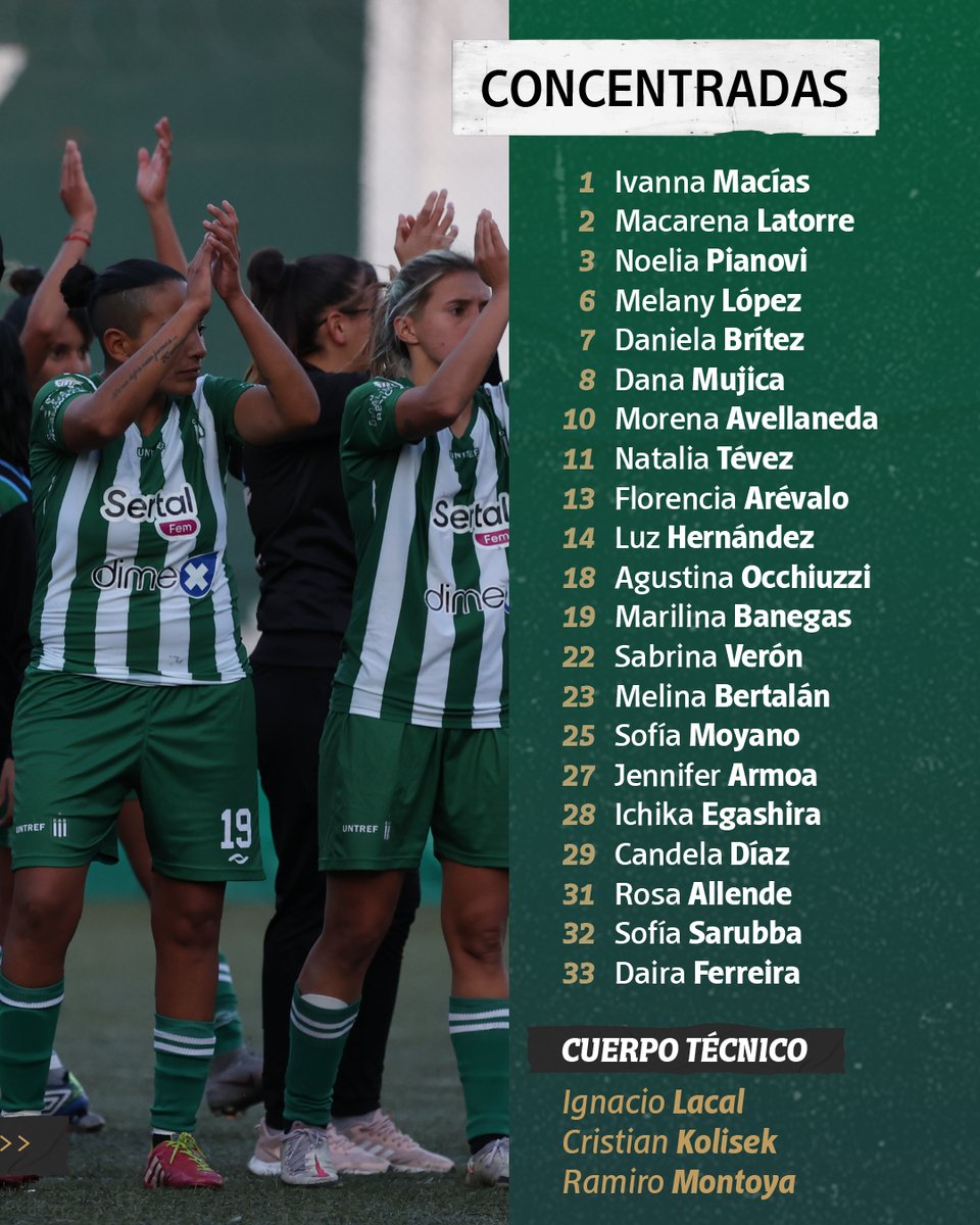 ¡𝗔 𝗹𝗮 𝗴𝘂𝗲𝗿𝗿𝗮, 𝗔𝗺𝗮𝘇𝗼𝗻𝗮𝘀!🪓

Lista de 2⃣1⃣ convocadas para el clásico de mañana. 

⚽ #CampeonatoYPF
🆚 Defensores de Belgrano
🕙 Sábado 24/06 - 15.00 hs
📍 Coliseo del Bajo Belgrano
💰 Bono contribución $500
❌ Solo público local

#SomosElBajoBelgrano 🇳🇬