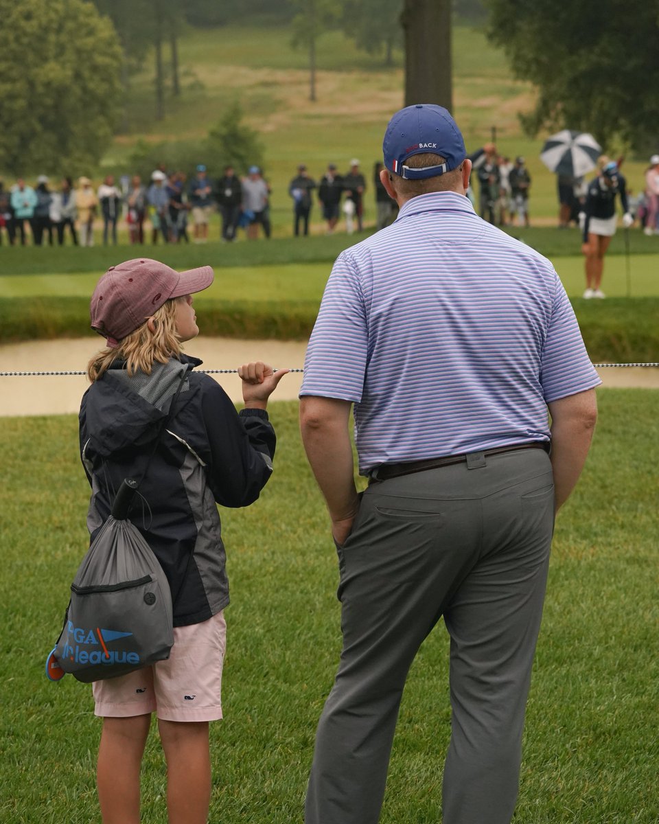 A day with dad❤️ #KPMGWomensPGA | @PGAJrLeague