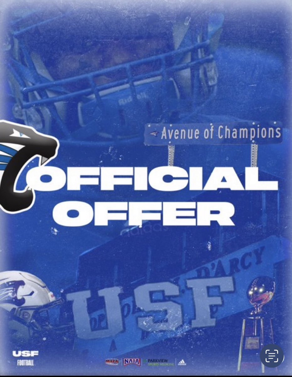 After a great camp thankful to say I have received my 2nd offer from university of St.Francis @CoachBiggaberry @CoachEP_OHS @Kowboy_Football @USF_Sherman @CoachMascoeOHS @CoachFrancis15