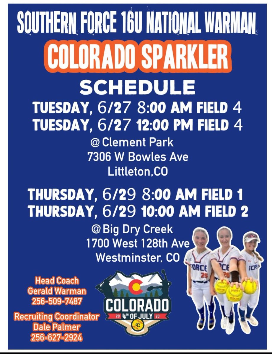 Looking forward to a great week at the Colorado Sparkler.