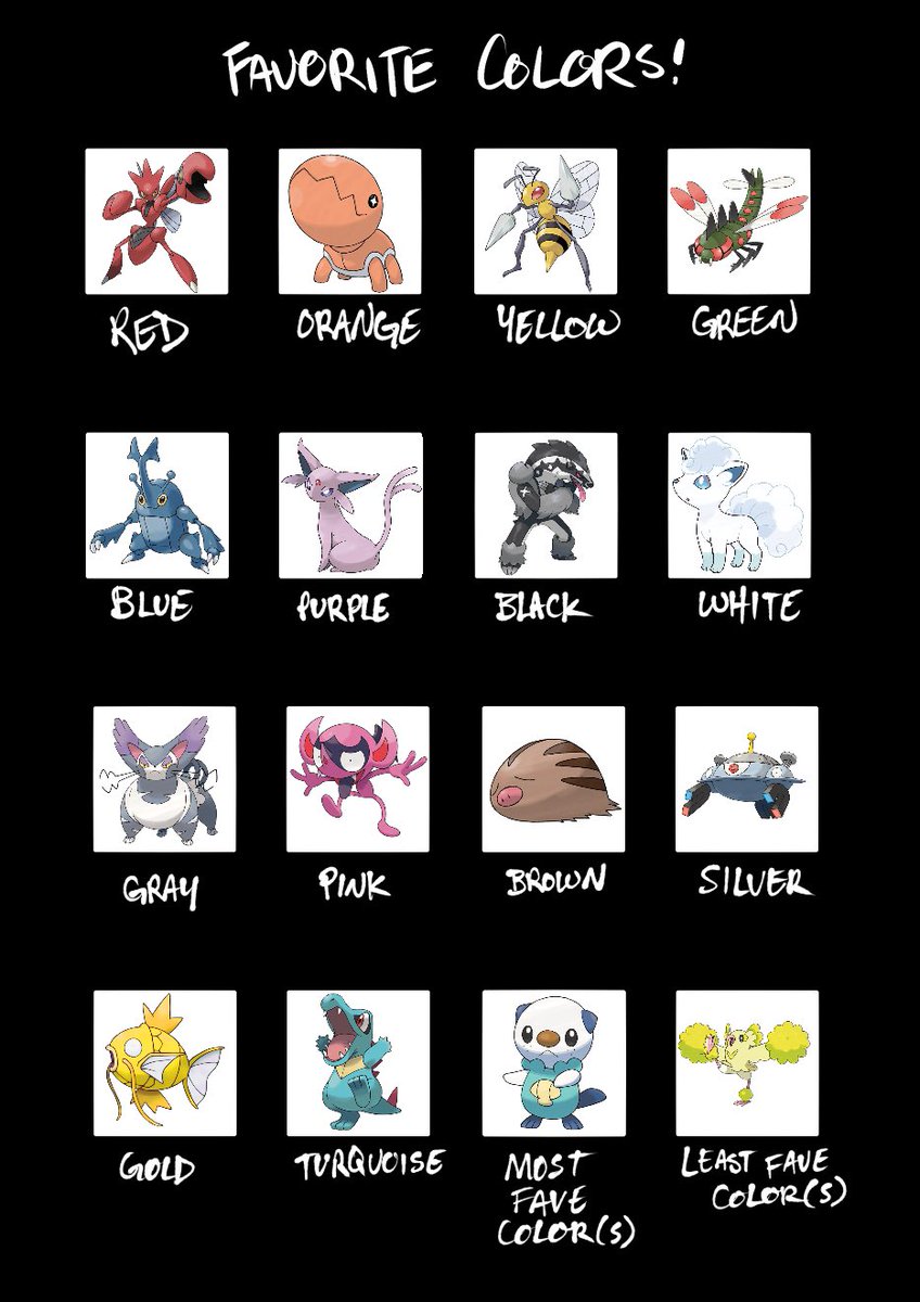 0htovia's tweet photo. Decided to do a version of Pokémon (chose my favourite Pokémon of each colour grouping).

I love Oricorio, I’m just not fond of that shade of yellow.

I also struggled to choose between Meowth and Oshawott but went with Oshawott cos they were more multicoloured.

Meowth = Cream https://t.co/KxebRvrGrc