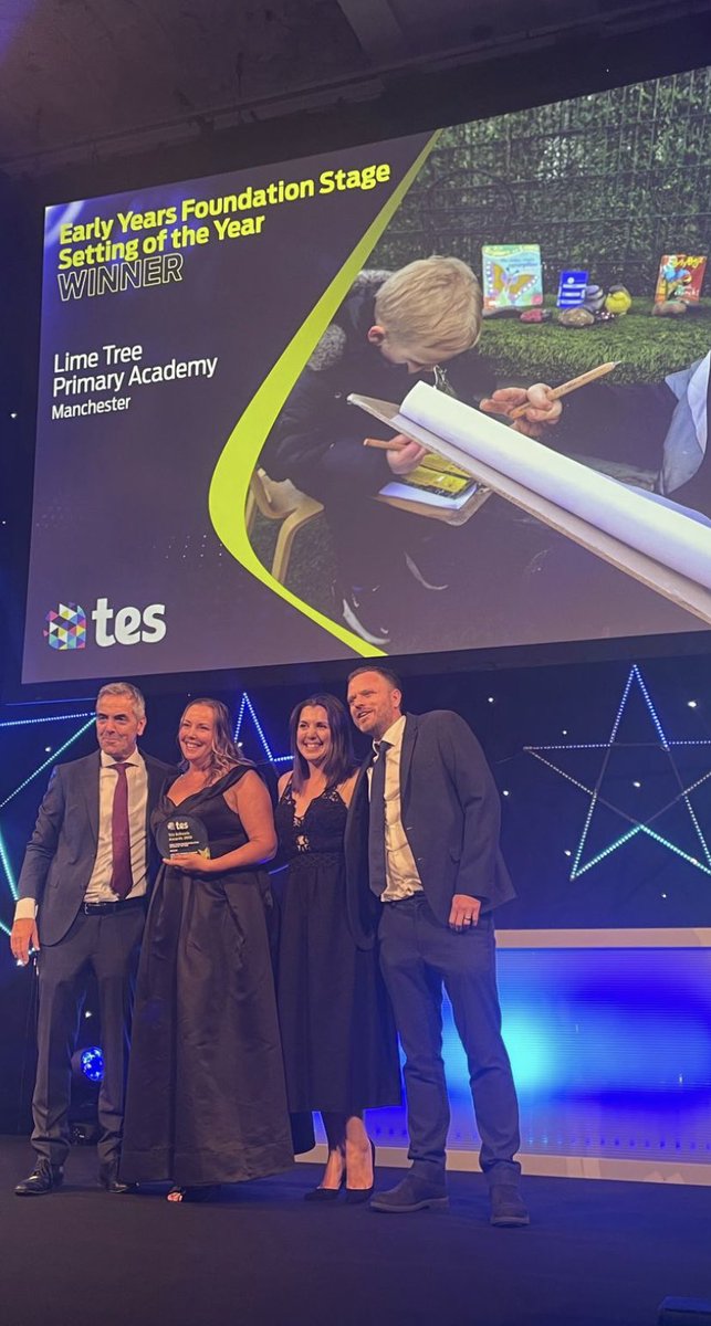 WOW WOW WOW!!! 🥂🥂

Our Lead setting for our Early Years Hub winds TES AWARD!! 

Lime Tree Primary Academy : 
Early Years Setting of the Year! Amazing  @Tesforteachers 

So proud of our wonderful school <a href="/limetreepa/">Lime Tree Academy</a> <a href="/BrightFuturesET/">Bright Futures Educational Trust</a> <a href="/BF_EYHub/">Bright Futures North West Early Years Hub</a>  <a href="/ncbtweets/">National Children's Bureau</a> ♥️💖⭐️🥂🥂🥂
