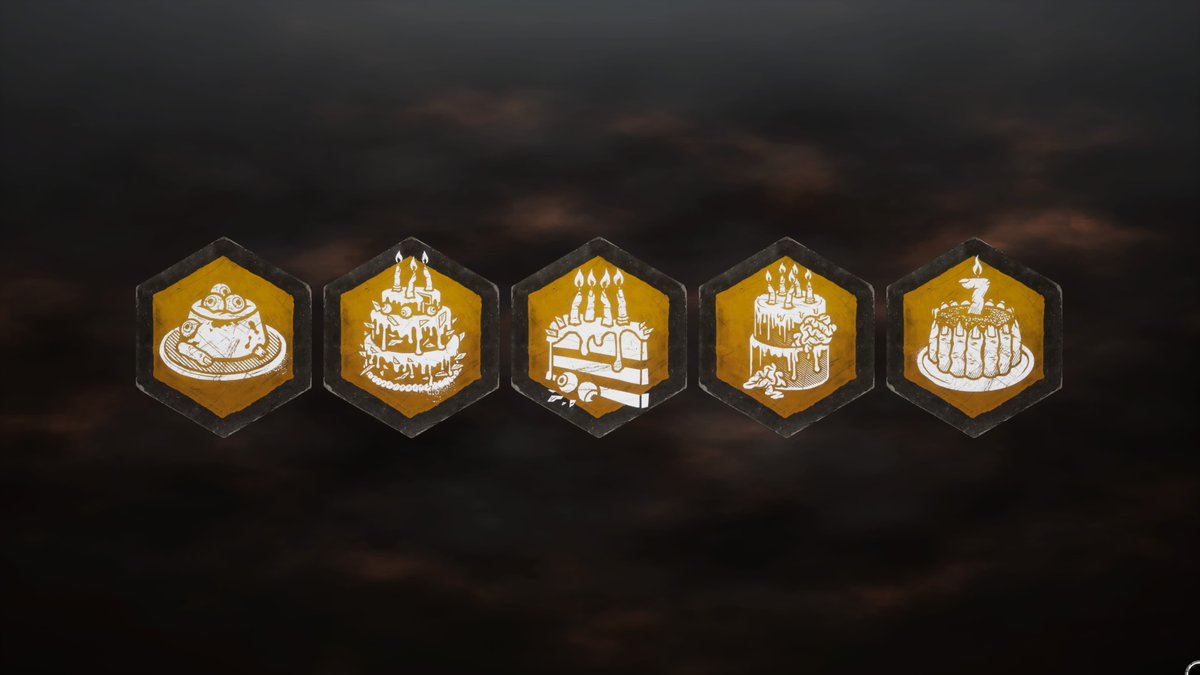 vuyhz's tweet photo. ALL ANNIVERSARY OFFERINGS IN 1 GAME NOWAYING #DeadbyDaylight 🥶🥶🥶 https://t.co/o5db41GzhP
