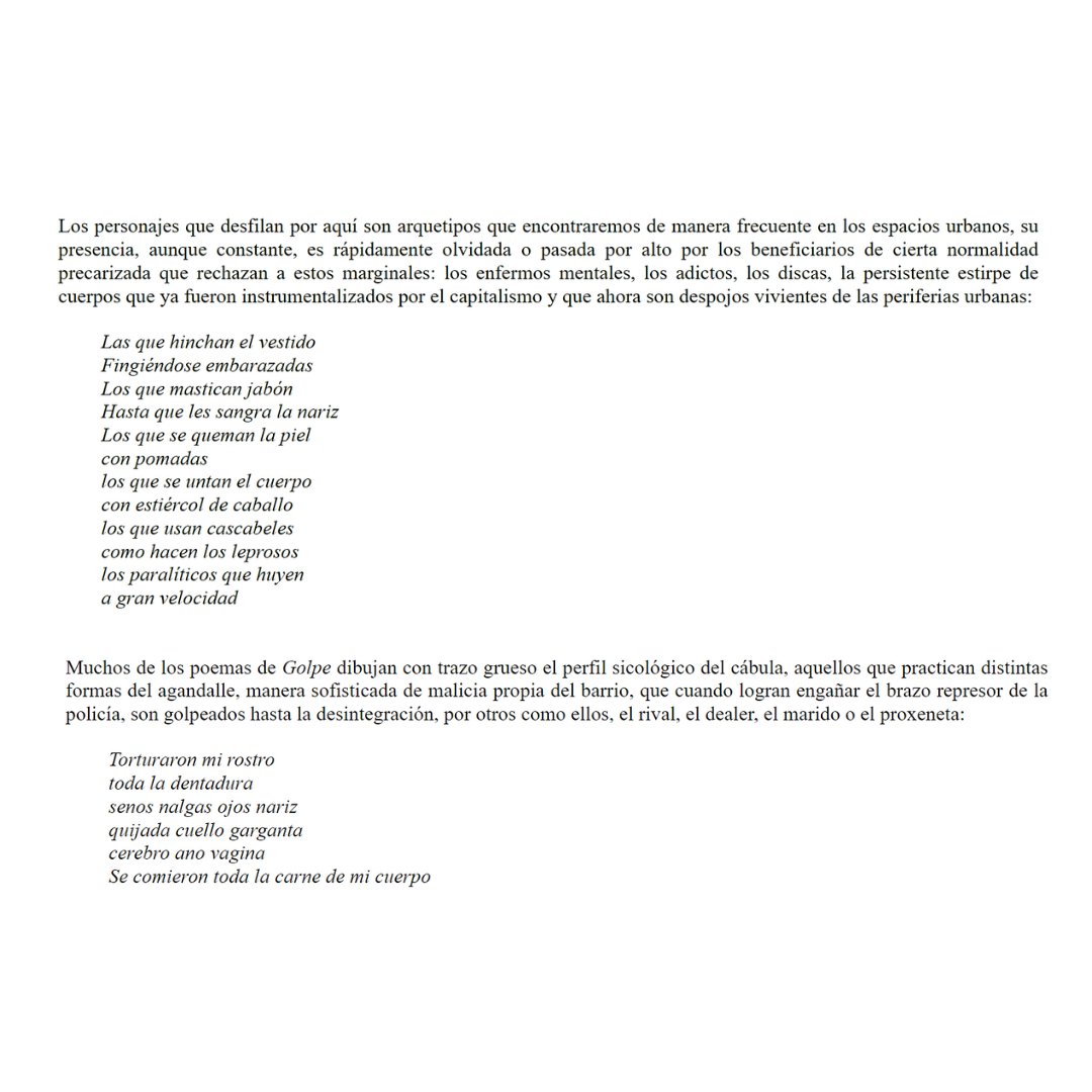 Reseña de <a href="/mikhailenko/">Mijail Lamas</a> para <a href="/circulodepoesia/">Círculo de Poesía</a>, sobre el poemario “Golpe”, de <a href="/fabioweintraub/">Fabio Weintraub</a>, traducido por Rodolfo Mata y publicado por <a href="/eddellirio/">Ediciones del Lirio</a>.

Léela aquí: t.ly/qKvPW