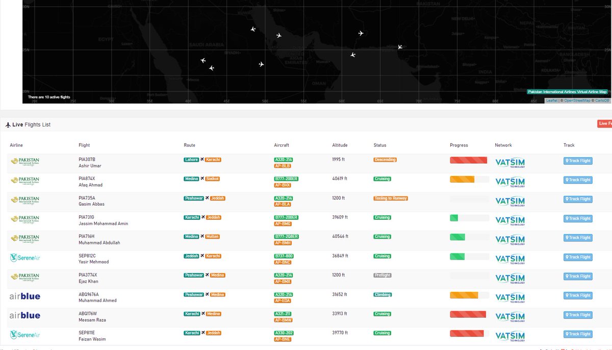 Pakistan International Airlines Virtual tweet media