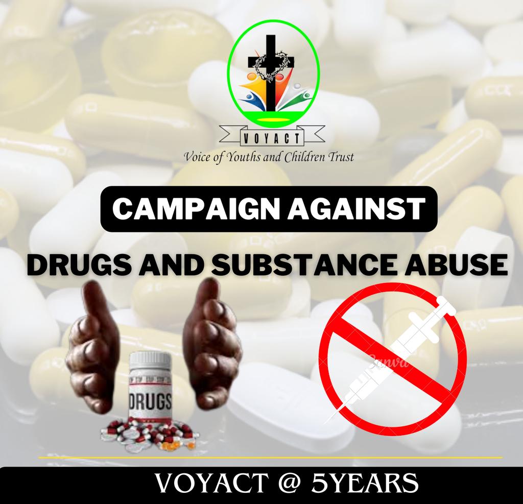 VOYACT introduces a new programme, 'Campaign Against Drugs and Substance Abuse'.

Drugs and Substance Abuse has long been recognized as one of the most significant public health issues facing societies today.

#Join the whatsapp group today
chat.whatsapp.com/BWa6ijeCbMV7G9…

#stopdrugabuse