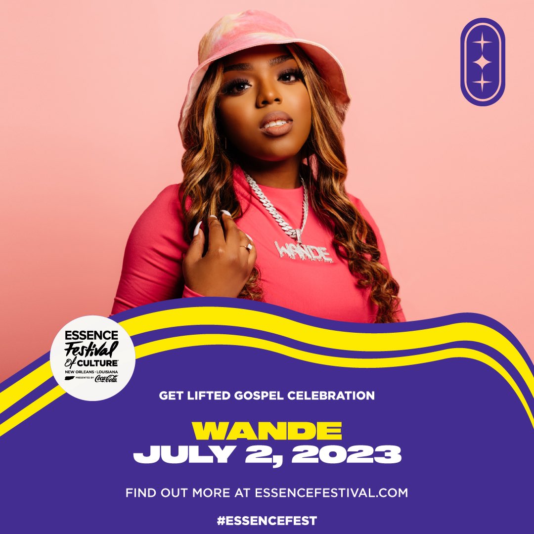 Pull up on me at Essence Festival presented by Coca Cola July 2nd on the “Get Lifted Stage” 🫶🏽🫶🏽🫶🏽
Essencefestival.com #EssenceFest #GetLifted #WinGang