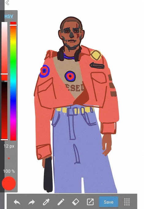 I'm doing some more concept-y art of him and he's so silly actually